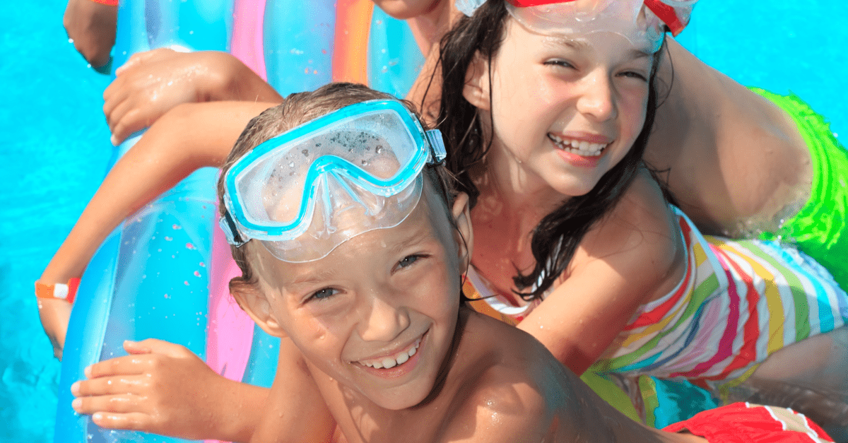 Kids in pool