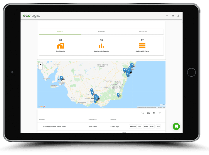 the CRM Dashboard for Ecologic Pro